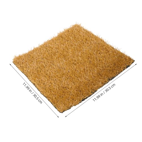 POPETPOP 4pcs Chicken Nesting Box Pads Reusable Coop Ground Pad Hen Nesting Liners Artificial Grass Bedding Clean and Odor
