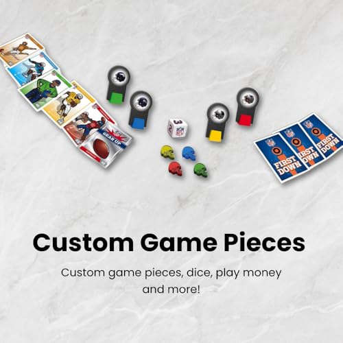 MasterPieces Kids & Family Board Games - NFL Opoly Jr. - Officially Licensed Board Games for Kids, & Family - style: NFL