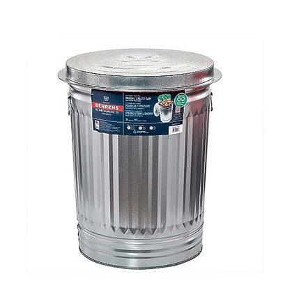 Behrens Galvanized Steel Trash Can, 31-Gallon