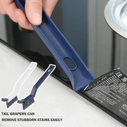 Professional Long Handle Scrub Brush with Hard Bristles for Tile Grout, Bathtub, Sink, Floor & Ceramic Surfaces Cleaning