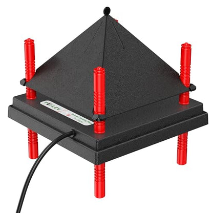 Chick Brooder Heating Plate with Anti Stand Cone, Adjustable Height Brooder Heater for Chicks, Downward Heat Distribution for Outdoor Barns & Coops (12" x 12" Black) - size: 12" x 12"
