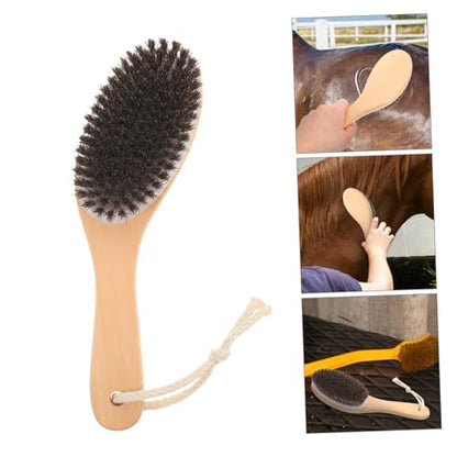 Durable Horse Grooming Brush with Ergonomic Design Soft Bristles for Gentle Grooming Portable Horse Fur Cleaner and Tail Comb for Daily Cattle and Horse Care