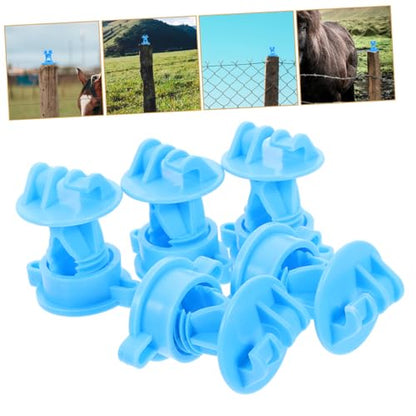 Balacoo 10Pcs Line Insulators for Electric Fence Material for Livestock and People Farm and Pasture Accessories Electric Fence Post Insulators