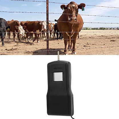 Digital Electrical Fence Voltage Tester, Voltmeter High Voltage Range up 200 15000V, Fence Voltage Tester with Large 15KV LCD Display for Farm Garde(Black), Electric Fence Charger Tester Voltage