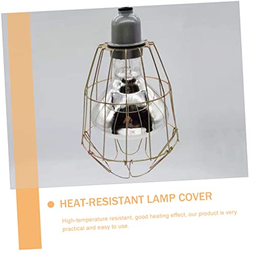 Yardwe 3pcs Wear-Resistant Heating Bulb Cages High-Temperature Resistant Lamp Covers for Reptiles Chickens and Livestock Safe Easy to Install Bulb Shields