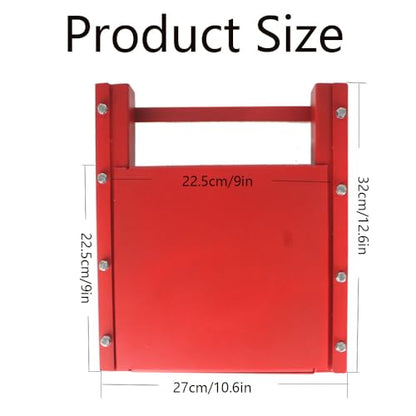 Heavy Duty Sliding Grain Gate,Sliding Gate,9 inch x 9 inch Farm Gate,Sliding Grain Gate for IBC Tote (red) - color: Red