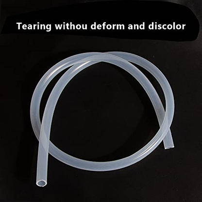Feelers Silicone Tubing, Food Grade Pure Siliconce Hose 1/2" ID 5/8" OD 3.28ft, High Temperature Resistant Flexible Hose for Water Air Pump, Aquarium, Home Brewing, Kitchen - size: 1/2"ID-5/8"OD, style: 3.28ft length(1 Meter)