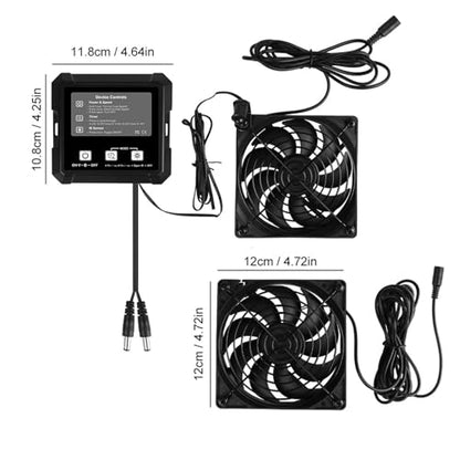 Solar Chicken Coops Fan with Light Sensing Auto Timer Double Ventilation for Poultry House Outdoor Weatherproof Solar Chicken Coops with Light Sensing Auto Timer Double Ventilation for Poultry House