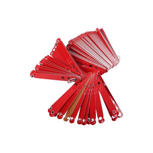 Durable Poultry Leg Bands Clip on Leg Rings ID Tag fits for Poultry chickens, ducks, pigeons Identification - color: Diy-29-red