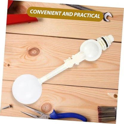 Adjustable Abs Float Valve with High Flow Rate for Automatic Water Level Control in Livestock Troughs and Hydroponics Tanks Plastic Construction Easy Installation