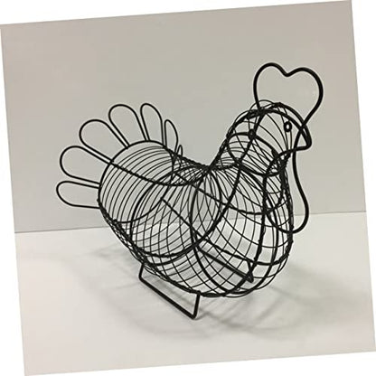 Iron Wire Egg Basket Storage Container Egg Collection Basket Storage Wire Basket Egg Rack Egg Shelf