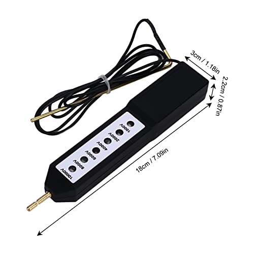 Electric Fence Voltage Tester, Electric Fence Voltage Tester Fault Finder Farming Equipment Portable Testing Tool Neon Lights Max 1000V - 10000 V with 6pcs Light for Livestock Farms Gardening Tools