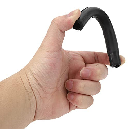 4PCS Milking Short Tube Milking Machine Accessories Food Grade Milking Cup Set Parts Rubber Short Tube Pipe for Cow Milking Machine (Black Short Milk Tubes (4 in a Pack))