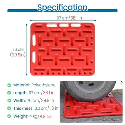 Red Lightweight Livestock Panels, Portable Sturdy Livestock Sorting Panel for Pasture, Animal Guide Board for Pig Hog Cattle Cow Sheep Goat, Easy to Carry - size: 97x76 cm/38.1x29.9in