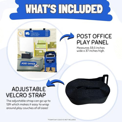 Couch Swag Play Panel for Childrens Foam Sofa Kids Couch (Post Office) - style: Post Office