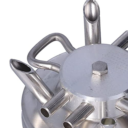 Complete Milking Claw Unit, 400ml Capacity, for Goat Sheep Cow, Stainless Steel Claw, PC Clear Top Cover, Faster and Efficient Milking, for Milking Machine and Milking Parlour