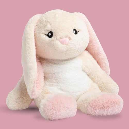 HUGIMALS Iggy the Bunny 20 Inch 4.5 lb Heavy Cute Sensory Weighted Comfort Plush | Large Unscented Washable Self Care Calming Stuffed Animal for Kids, Teens and Adults - color: Iggy the Bunny