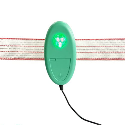 Electric Fence Tester with LED Indicator Lights, Tester Indicator for pulsed energizers, Alert Device that Clips to Wire or Tape Fences - style: 1 Pack