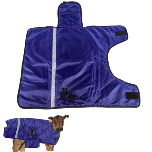 Calf Blankets for Winter, Soft Warm Thickened Goat Blanket, Waterproof Windproof Adjustable Calf Blanket for Keep Cow, Oxen, Horses Warm, Livestock Care, Farm