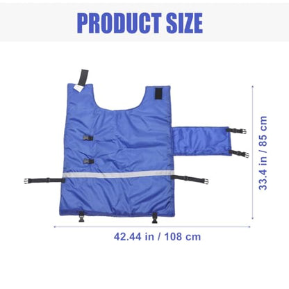 Beavorty Waterproof Calf Vest Warm Coat with Adjustable Buckle Windproof Design for Livestock Winter Apparel Pasture Supplies 42.51X33.46X0.39In