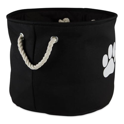 Bone Dry Pet Storage Collection Collapsible Bin, Black, Medium Round - color: Black, size: Medium Round