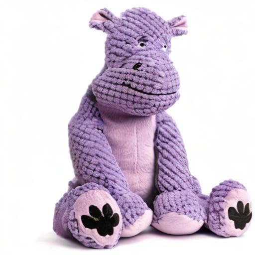 fabdog Floppies Plush Dog Toy - Cute & Durable Squeaky Dog Toys - Best Squeak Toy for Puppies and All Breeds | Ideal Pet Gift| Large Hippo - color: Hippo, size: Large