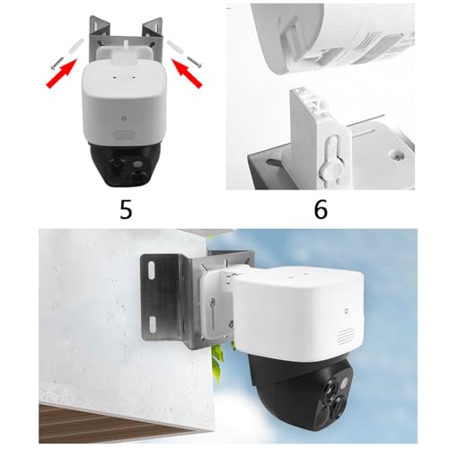 Weatherproof Stainless Steel Camera Mounting Bracket Security Camera Bracket for Home and Business Security - color: Oh!