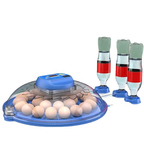 JUJOJB 12 Egg Incubators for Hatching Eggs, Egg Incubator with Temperature and Humidity Control, Egg Candler, Automatic Egg Turner, Clear Window Incubator for Chicks Duck Quail Eggs