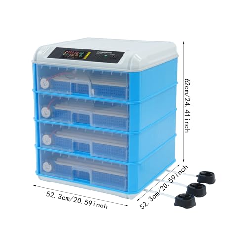 200-240 Eggs Incubator with Automatic Egg Turning, 110V 80W Poultry Hatcher Machine, Digital Temperature & Humidity Control, LED Display for Chickens Ducks Birds