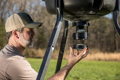 Moultrie 200 Lb Deer Feeder Standard - Bluetooth App Control, Pairs with Edge 3 for Full Remote Access, No Subscription - color: Feeder