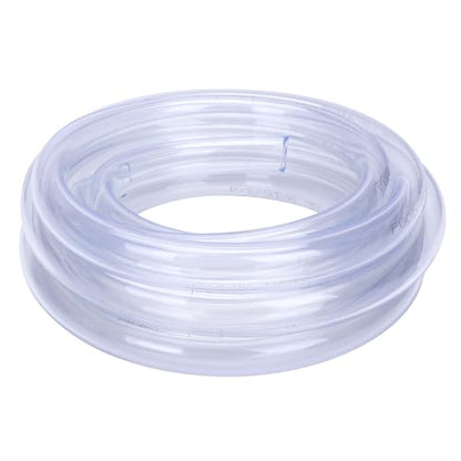DERNORD PVC Tubing 9/16"ID X 3/4"OD Flexible Clear Vinyl Hose 10 Feet for Food Grade - size: 10 Feet, style: 9/16"ID X 3/4"OD