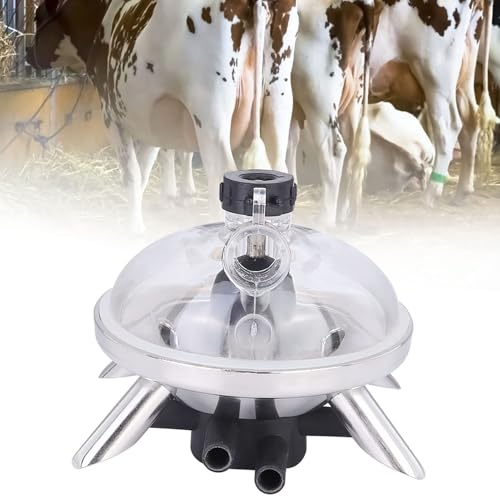 Milking Claw, 240cc Farm Cow Sheep Milking Claw Milk Collector Tool Milking Machine Accessories with Stainless Steel Base