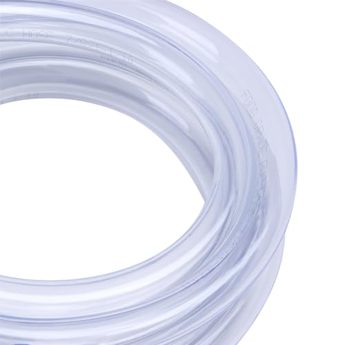 DERNORD PVC Tubing 7/8"ID X 1-1/10"OD Flexible Clear Vinyl Hose 10 Feet for Food Grade - size: 10 Feet, style: 7/8"ID X 1-1/10"OD