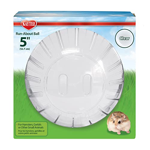 Kaytee 5" Clear Run-About Exercise Ball for Pet Dwarf Hamsters & Mice (Pack of 2) - color: Clear, size: 5" (Pack of 2)