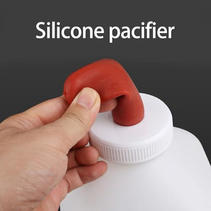 Calf Feeding Bottle with Nipple and Comfortable Grip Feeders 1-5L Large Capacity Easy Bottle - color: 1 Liter