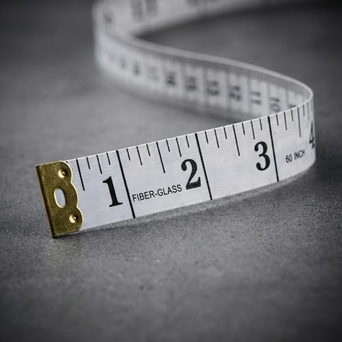 Soft Tape Measure for Body Measurements 2-Pack – 60" Flexible Body Measuring Tape + Retractable Tape, Dual Scale Inch & cm, Cloth Tape Measure for Sewing, Tailor, Seamstress, Clothing & Waist