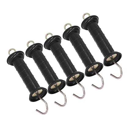 Milltrip 5Pcs Spring Gate Handle for Electric Fence, Insulated Livestock Grip, Tension Wire Hook for Cattle & Sheep Pasture