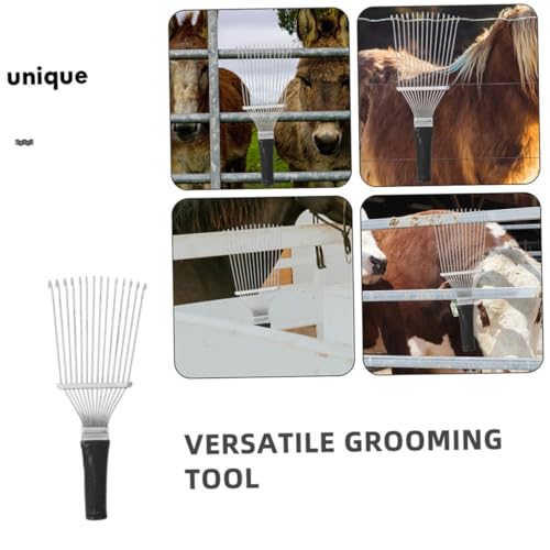 2pcs Pet Hair and Grooming Brush for Multi Fabric Hair Rake Ergonomic Cow Brush for Easy Cleaning of Rugs and Lightweight and Portable
