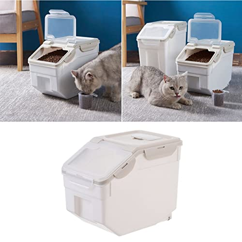 TOYANDONA Bird Food Storage Container Airtight Grain Storage Barrel Sealed Buckle Elegant and Functional