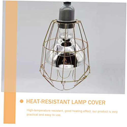 GALPADA 3Pcs Waterproof Heat-Resistant Bulb Cages for Livestock Sturdy Lamp Covers Scald Mesh for Small Animals and Reptiles Heating Light Supply