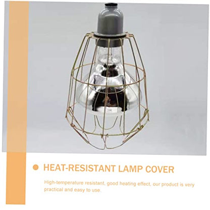 GALPADA 3Pcs Waterproof Heat-Resistant Bulb Cages for Livestock Sturdy Lamp Covers Scald Mesh for Small Animals and Reptiles Heating Light Supply