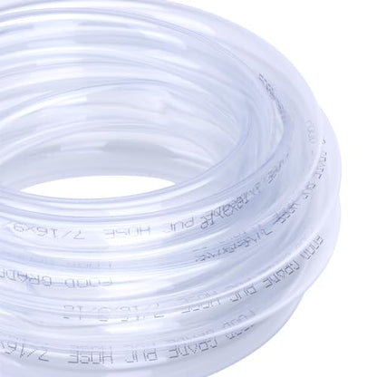DERNORD PVC Tubing 7/16"ID X 9/16"OD Flexible Clear Vinyl Hose 10 Feet for Food Grade - size: 10 Feet, style: 7/16"ID X 9/16"OD
