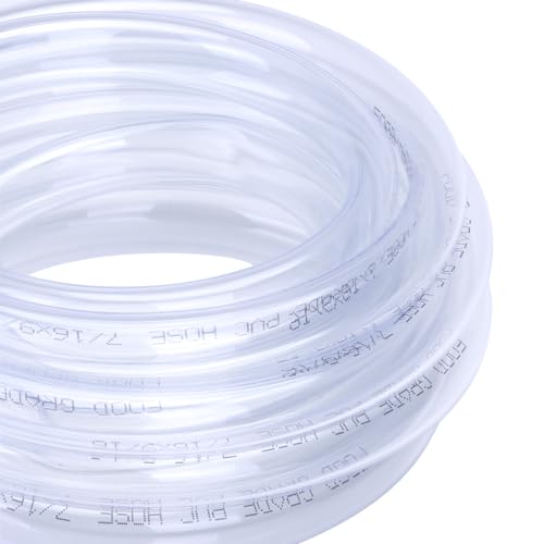 DERNORD PVC Tubing 7/16"ID X 9/16"OD Flexible Clear Vinyl Hose 10 Feet for Food Grade - size: 10 Feet, style: 7/16"ID X 9/16"OD