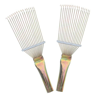 SUPVOX 2Pcs Horse Grooming Brush Durable Horse Shedding Tool for Pet Hair Removal Lightweight and Comfortable Grip for and Livestock Grooming