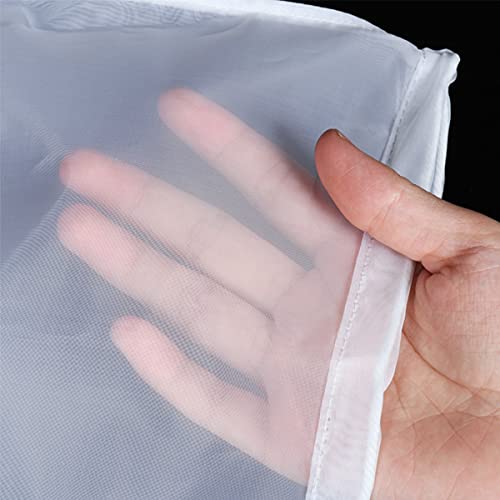 3 Pcs Nut Milk Bags, 150/75/48 Micron Reusable Nylon Food Strainers, Multi-use Food Grade Soy Milk Filter, Yogurt, Wine, Brew, Coffee Filters (6"x8") - size: 6"x8"
