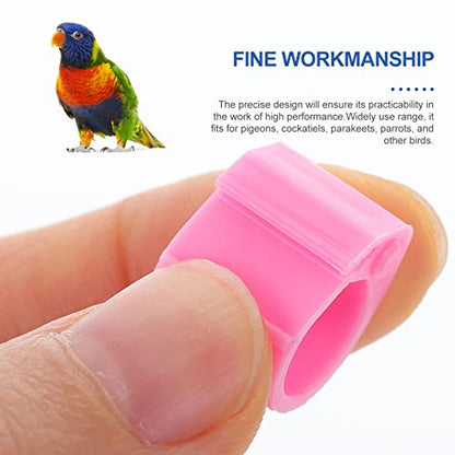 20pcs Colorful Poultry Leg Bands for Homing Pigeons Foot for Easy Identification of Chickens and Birds Lightweight and Sturdy Design