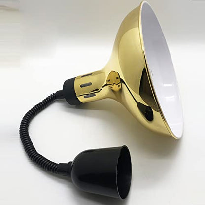 Hanging Food Heat Lamp Infrared Food Warmer Fry Heating Light 250W with Retractable Cord (Dia29cm(Gold)) - size: Dia29cm(Gold)