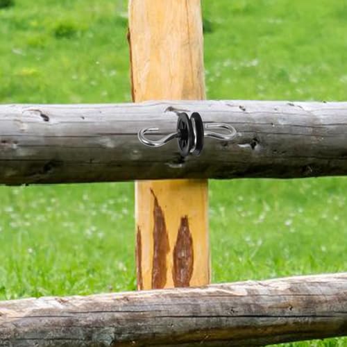 POPETPOP 4pcs Fence Kit Accessories Gate Handles Insulators Conductive Spring for Farm Garden