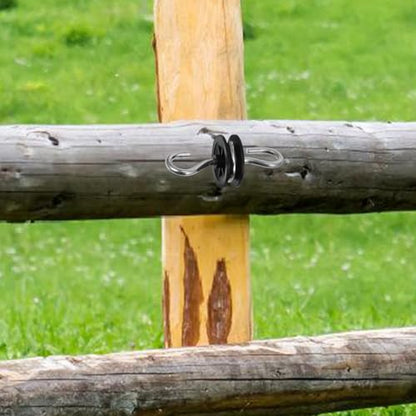 POPETPOP 4pcs Fence Kit Accessories Gate Handles Insulators Conductive Spring for Farm Garden