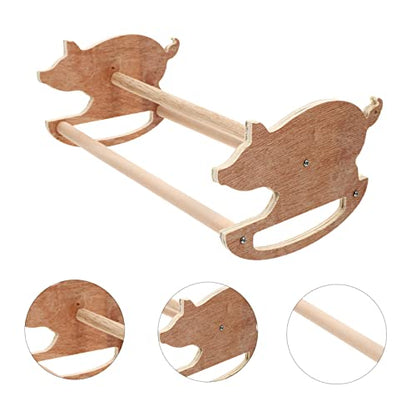Mipcase 1pc Parrot Swing Chicken Standing Resting Training and Ladder for Perch Funny Hens Stand Tool Wooden Balancing Toys Shelf Exercise Rack Bars Bar Brooder Lovely Wiggles Coop